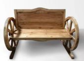 wagon wheel bench