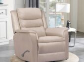 leather swivel recliner