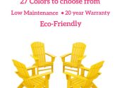 Adirondack folding poly chairs