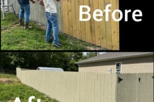 Miller Satellite & Home Store privacy fence Miller Satellite & Home Store