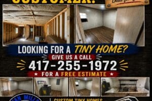 1000069536 Tiny Home construction miller satellite & home store