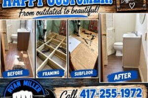 miller satellite & home store Bathroom remodel Ryan Miller Construction